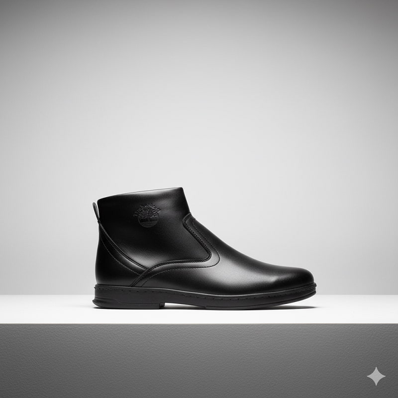 نیم بوت مردانه مشکی مدل Rad