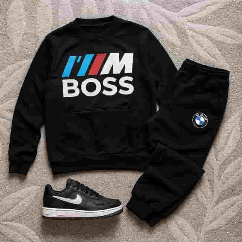 ست هودی شلوار مردانه boss مدل B53